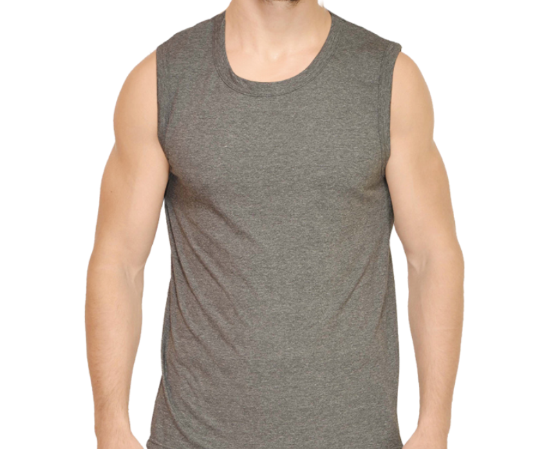 Unisex Round Neck Sleeveless Tee