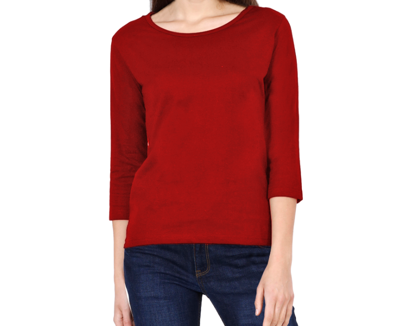 Women's Round Neck Full Sleeve Tee