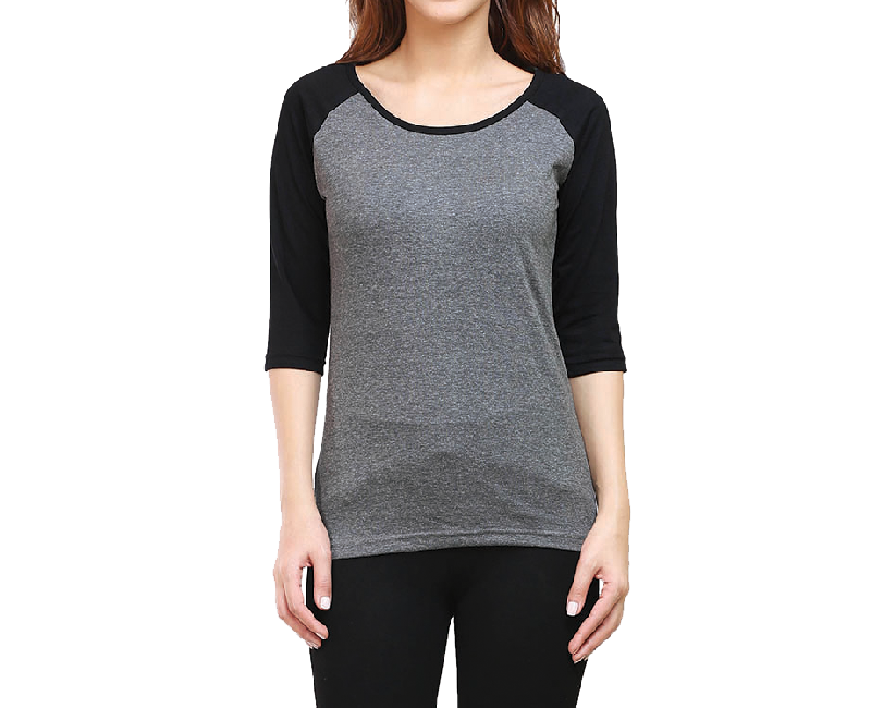 Women Raglan Full Sleeve Tee