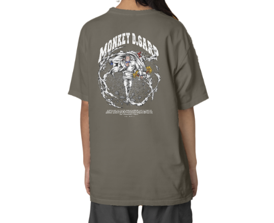 Unisex Oversized One Piece Monkey D. Garp Graphic T-Shirt