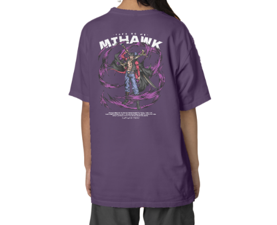 Unisex Oversized One Piece Dracule Mihawk Graphic T-Shirt