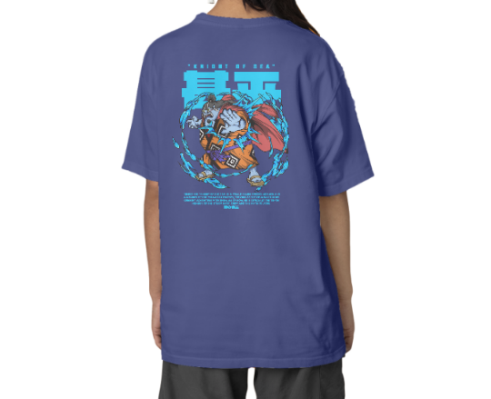 Unisex Oversized One Piece Jinbe Graphic T-Shirt